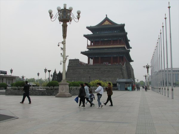 Пекин. Храм на площади Тяньаньмень